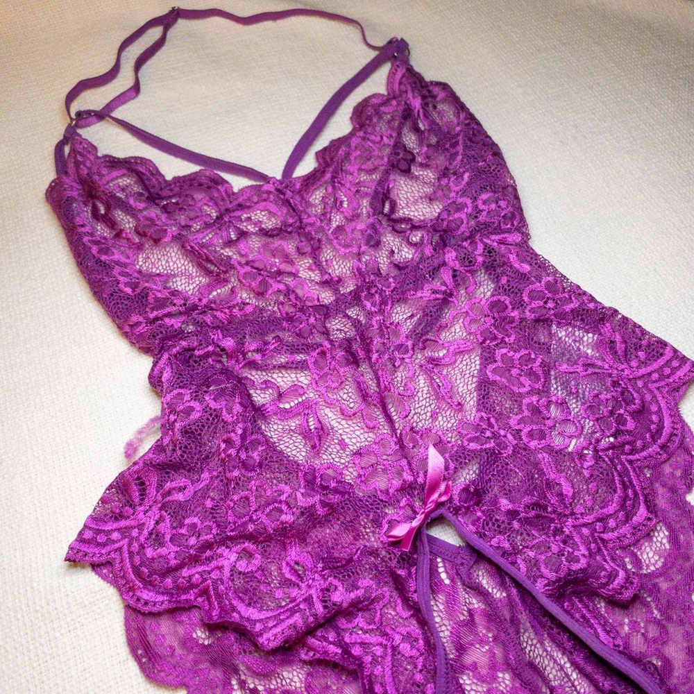 Purple Lace Bodysuit